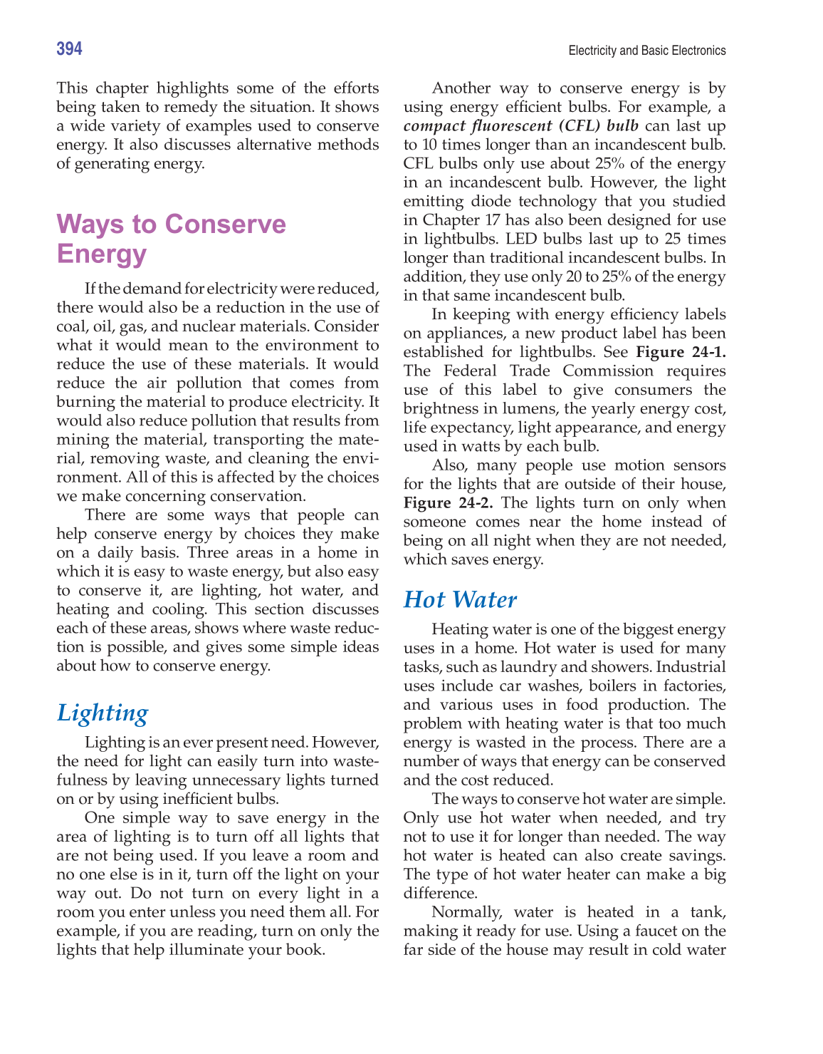 Electricity and Basic Electronics, 8th Edition page 394