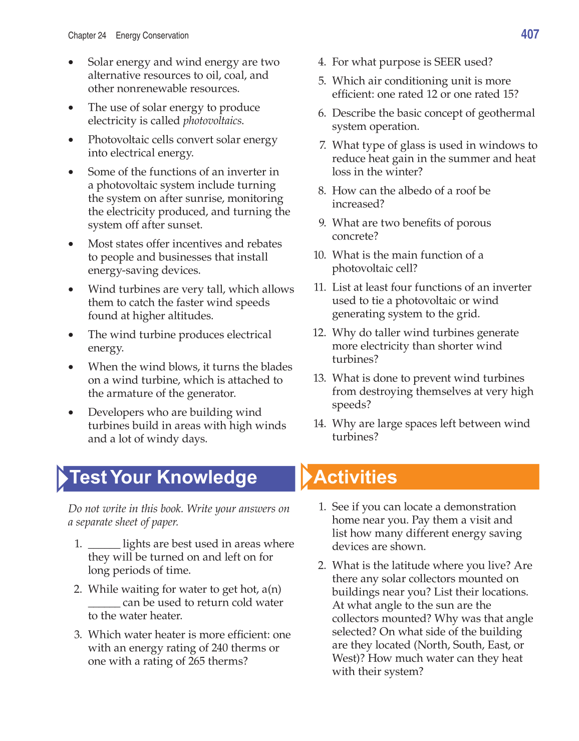 Electricity and Basic Electronics, 8th Edition page 407