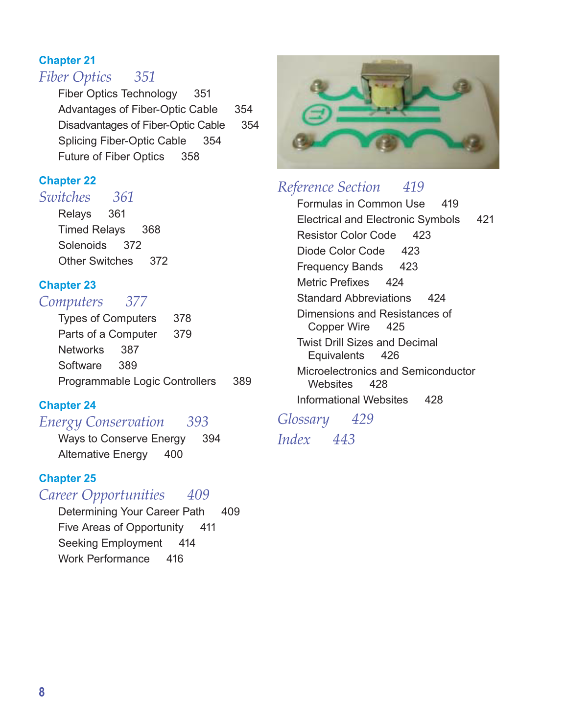 Electricity and Basic Electronics, 8th Edition page 8