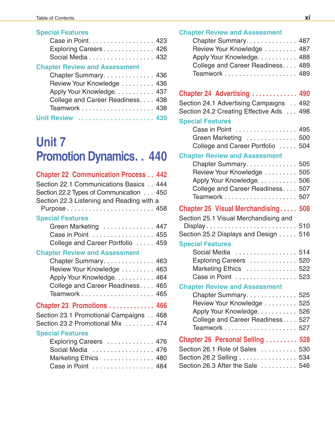 Marketing Dynamics, 3rd Edition page XI