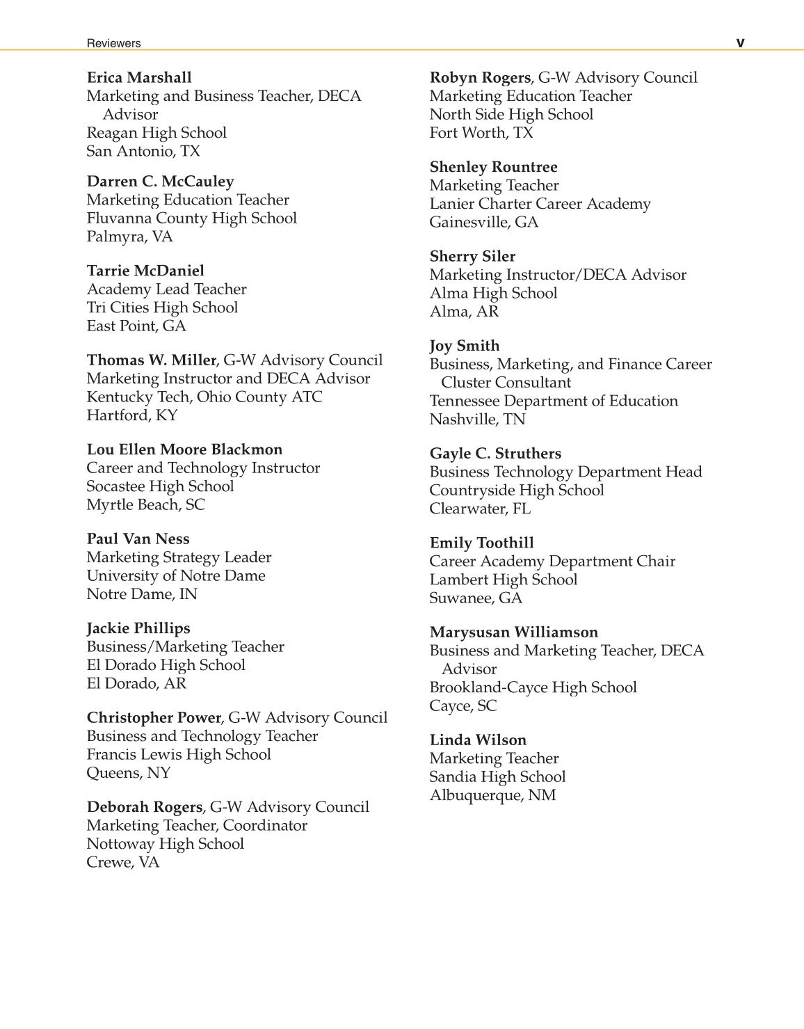 Marketing Dynamics, 3rd Edition page V