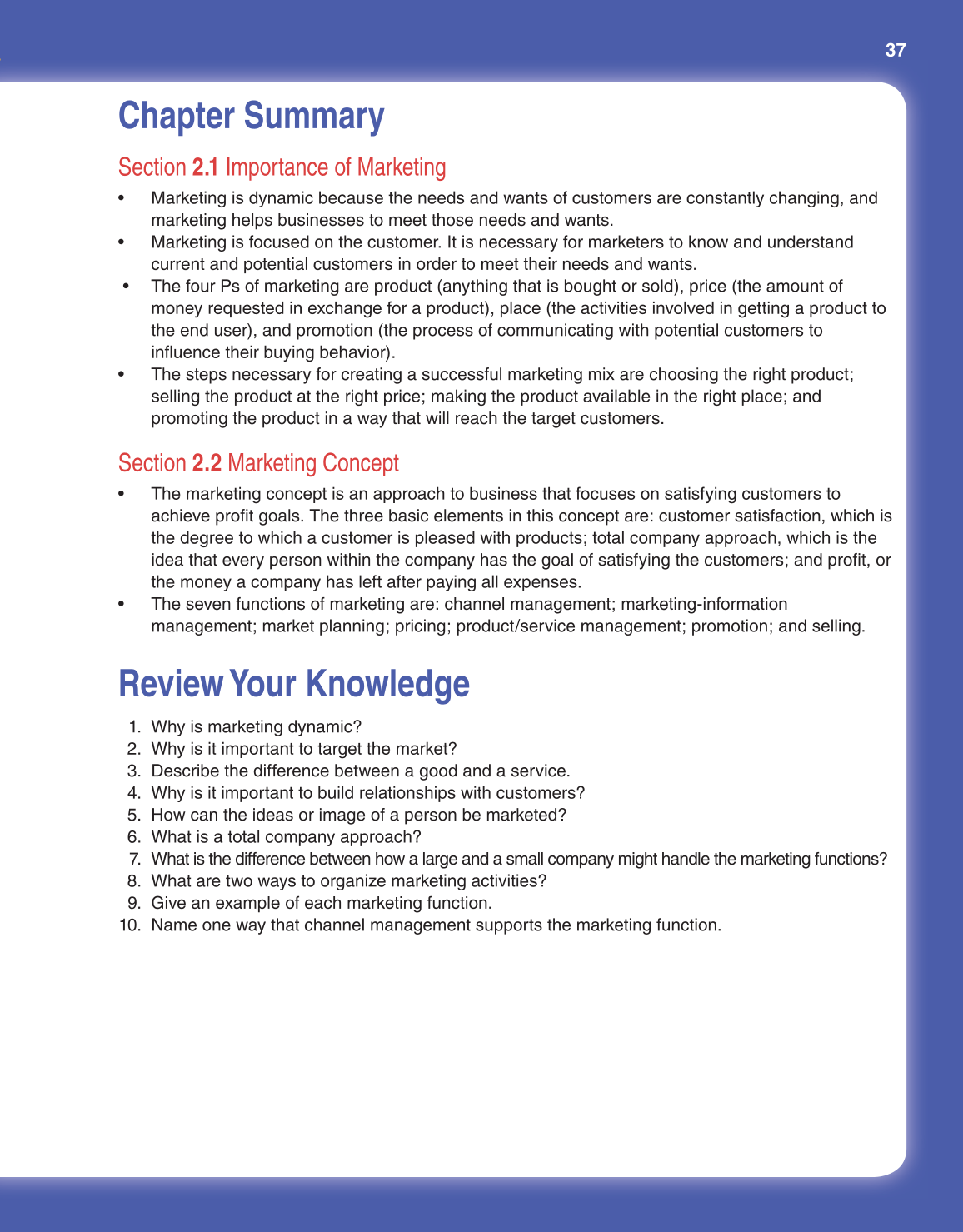 Marketing Dynamics, 3rd Edition page 37
