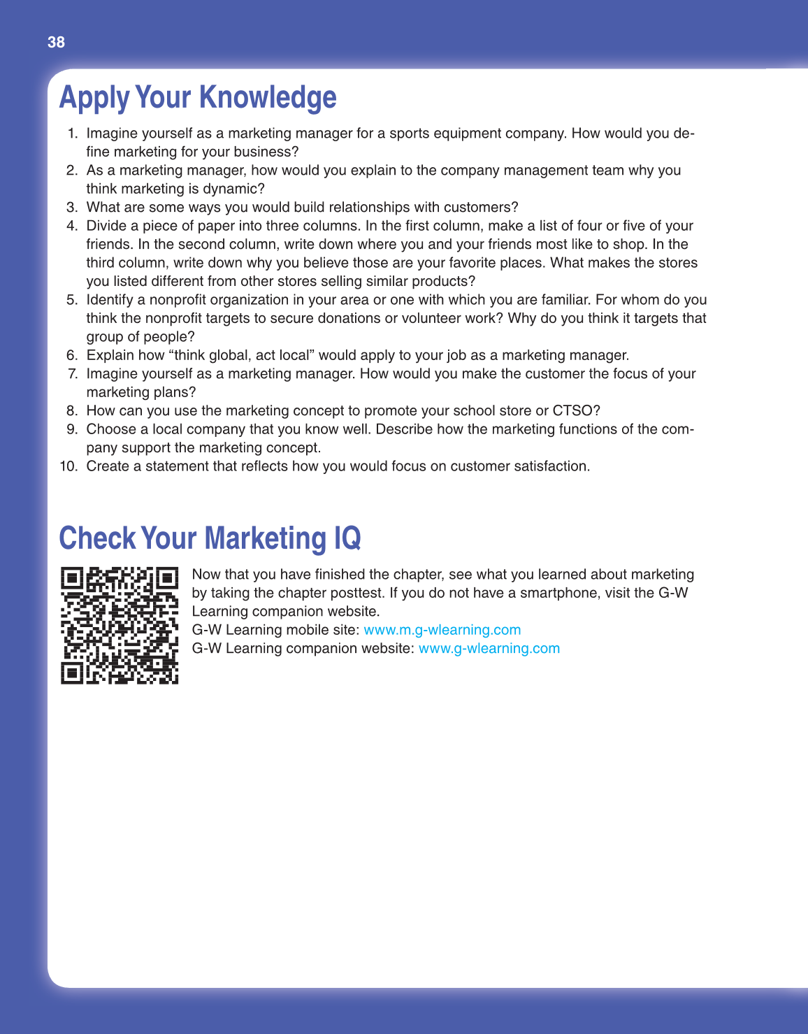Marketing Dynamics, 3rd Edition page 38