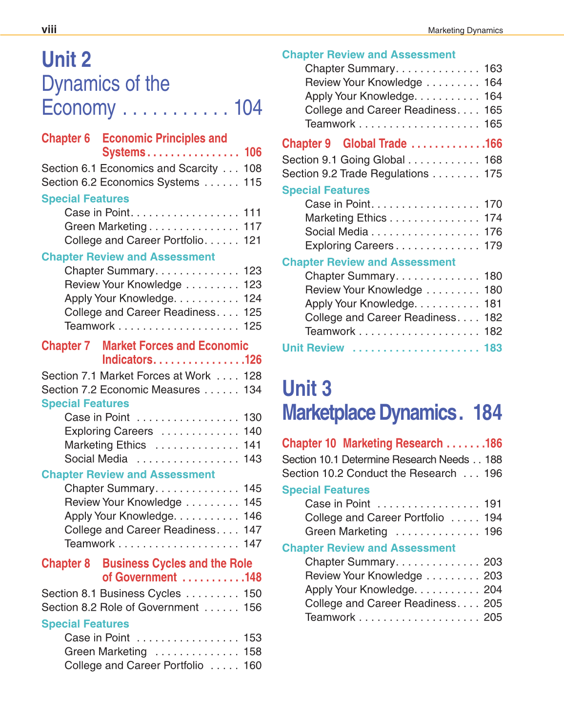 Marketing Dynamics, 3rd Edition page VIII