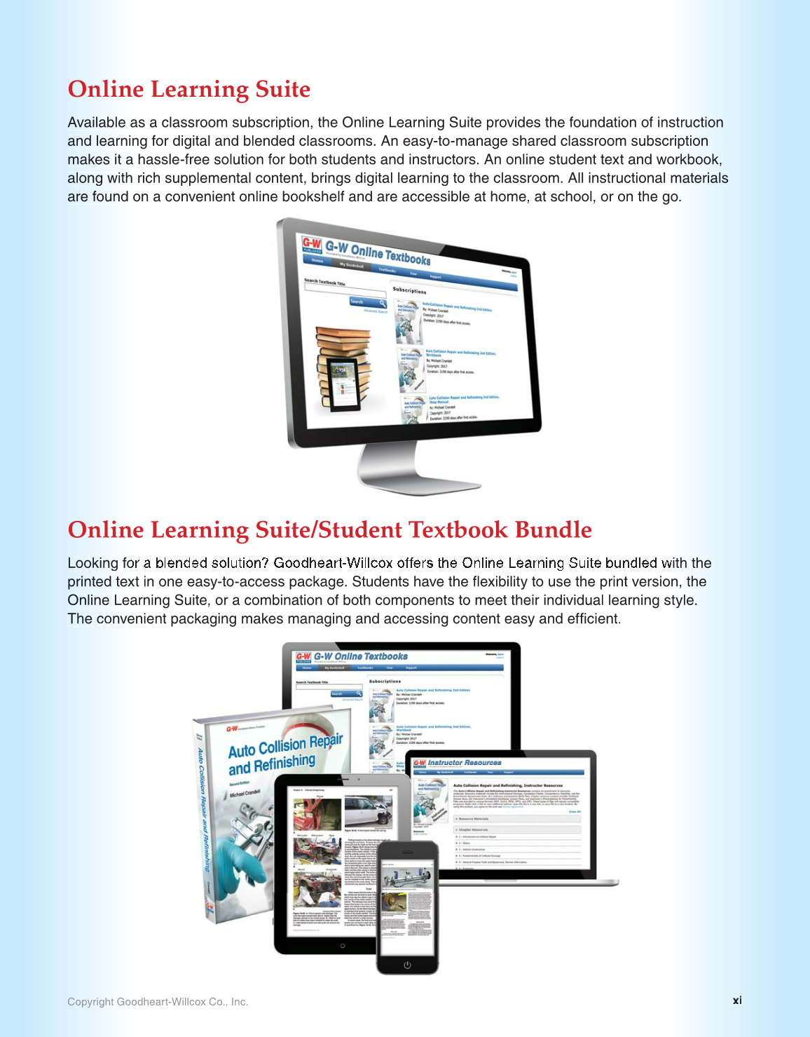 Auto Collision Repair and Refinishing, 2nd Edition page xi