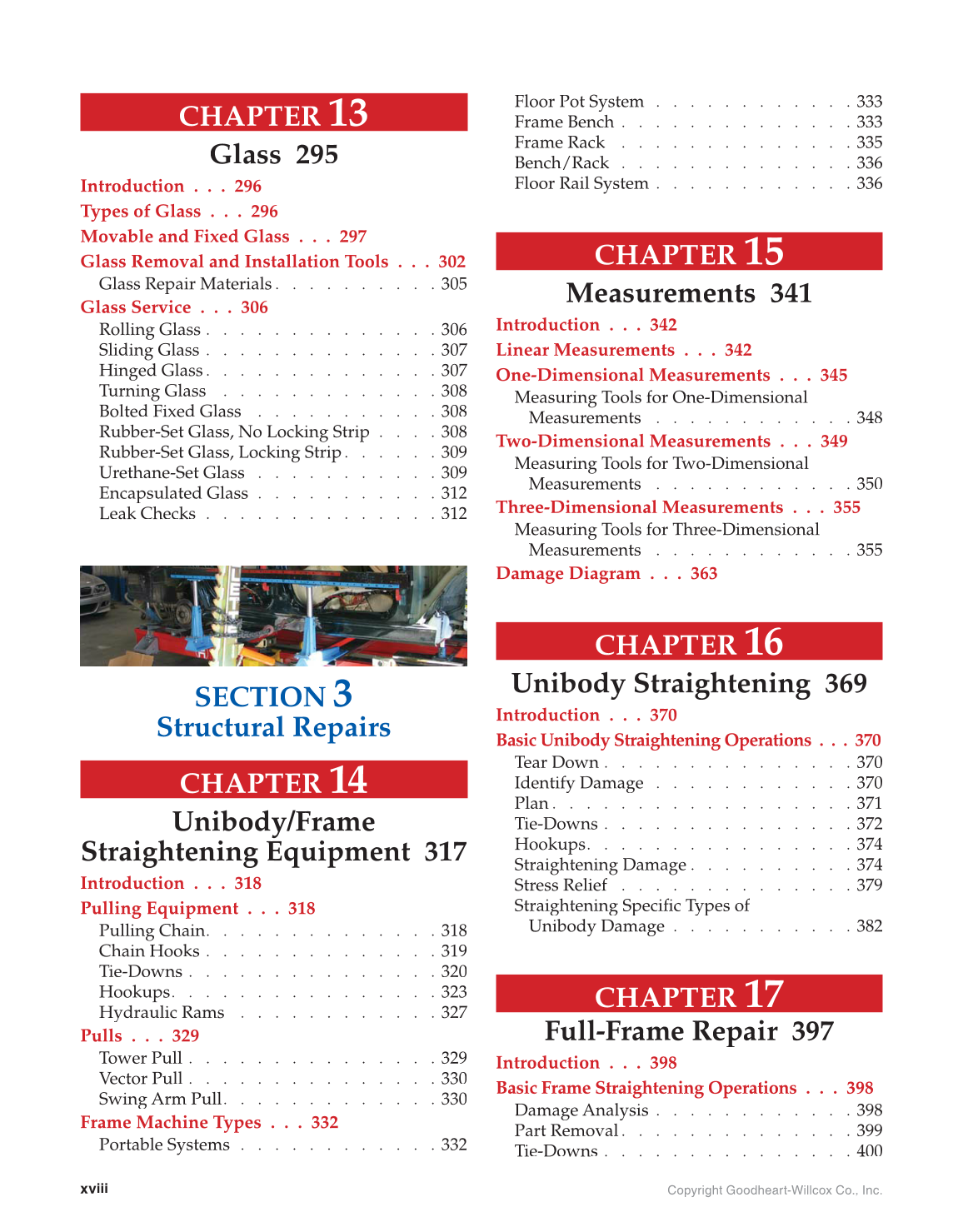 Auto Collision Repair and Refinishing, 2nd Edition page xviii