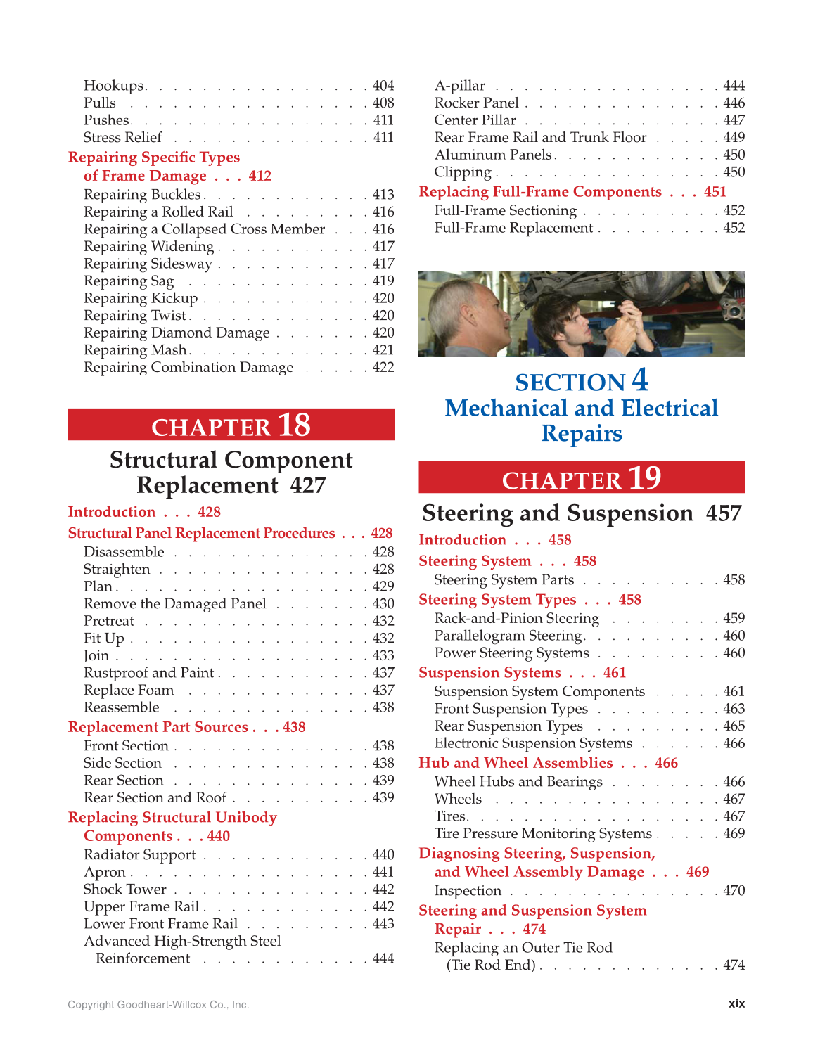 Auto Collision Repair and Refinishing, 2nd Edition page xix