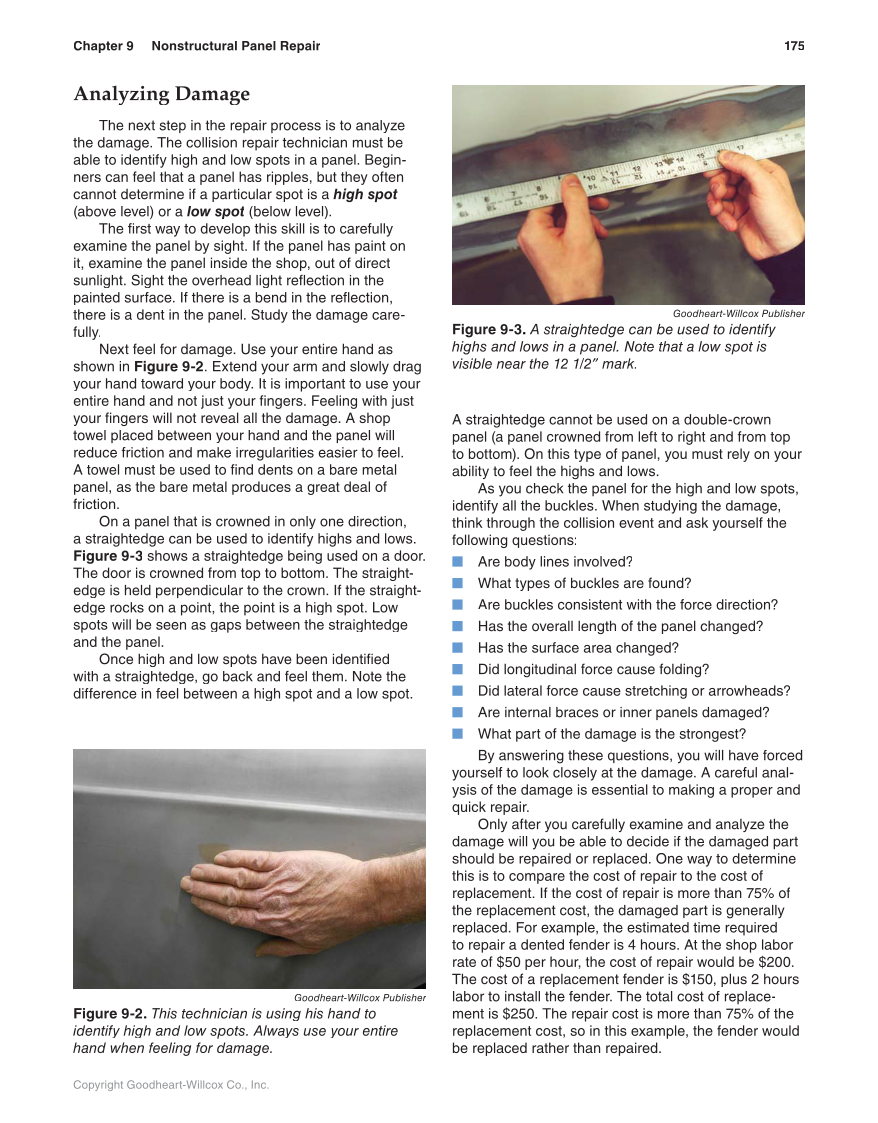 Auto Collision Repair and Refinishing, 2nd Edition page 175
