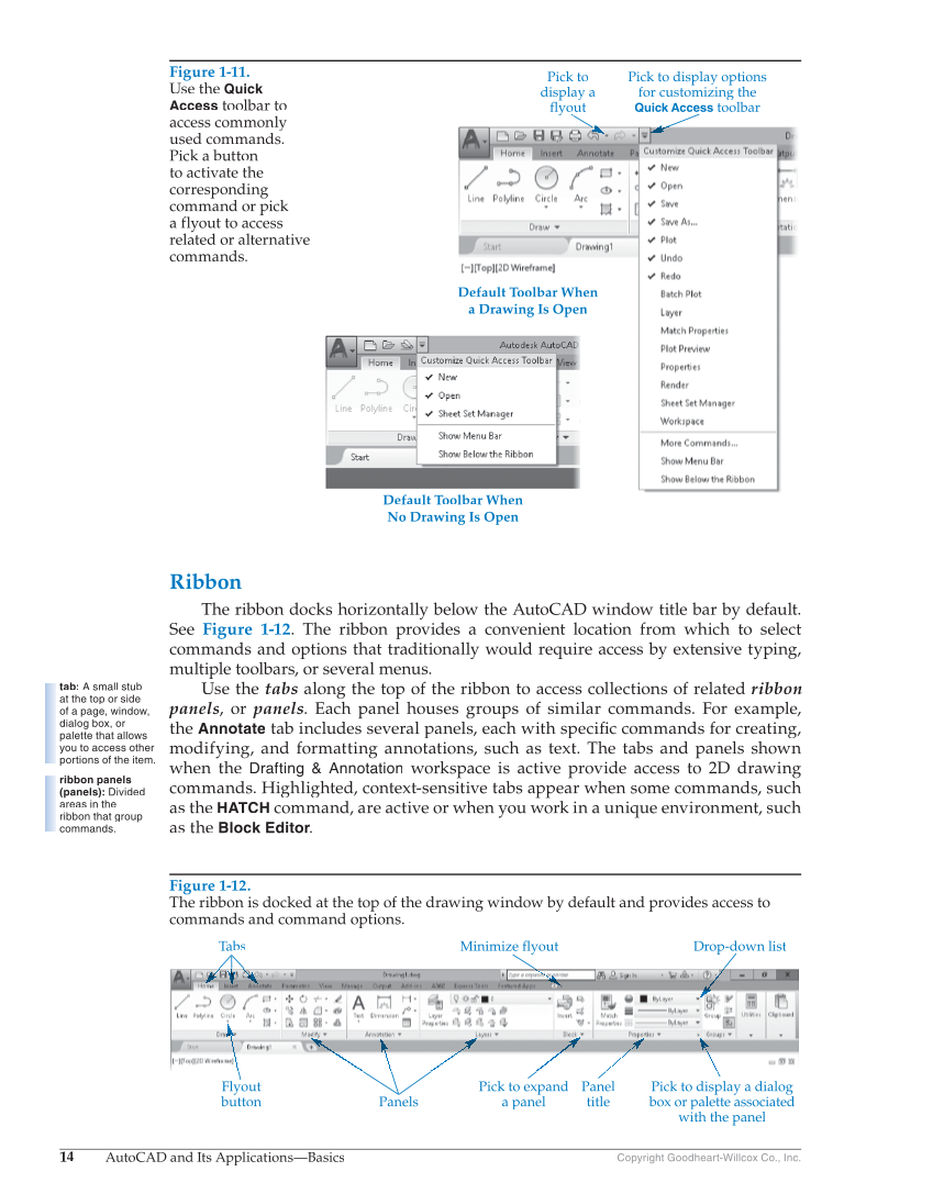 AutoCAD and Its Applications—Basics 2018, 25th Edition page 14