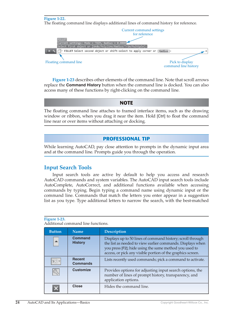 AutoCAD and Its Applications—Basics 2018, 25th Edition page 24