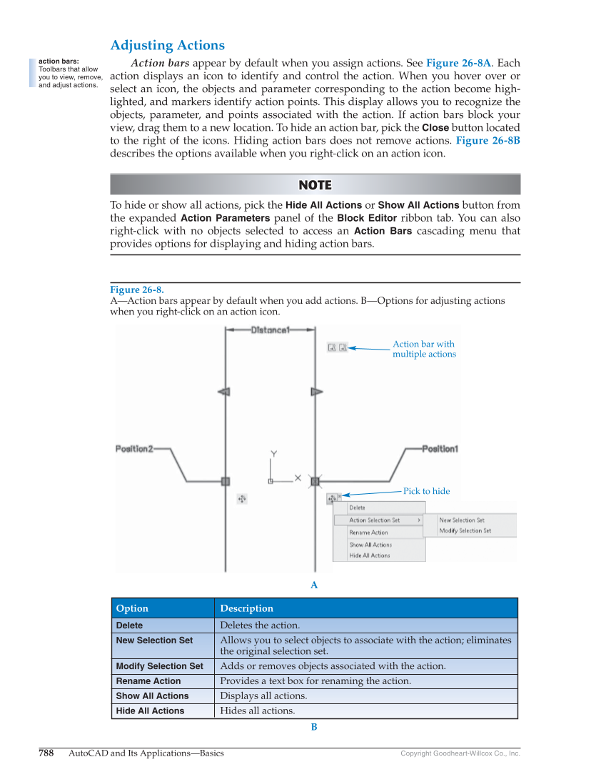 AutoCAD and Its Applications—Basics 2018, 25th Edition page 788