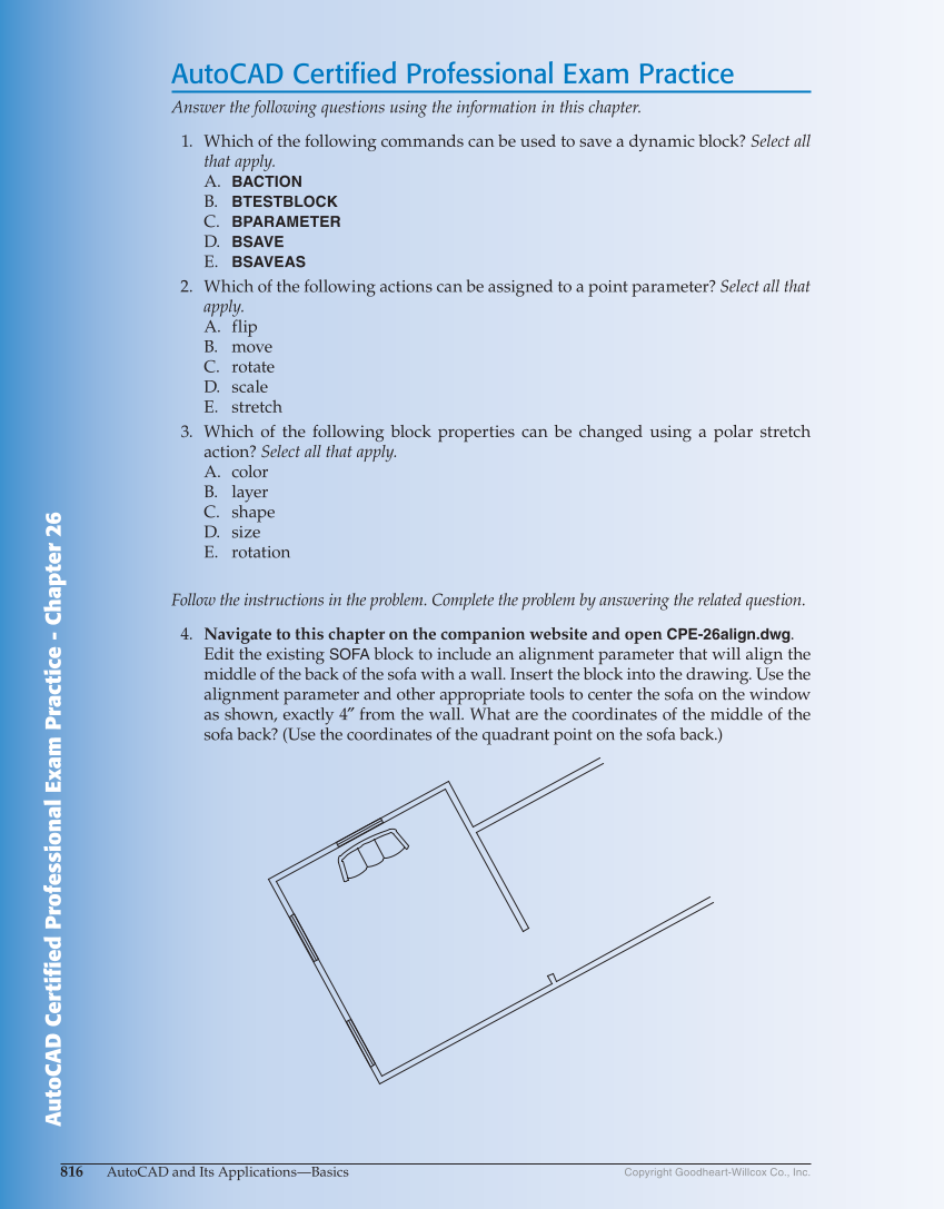 AutoCAD and Its Applications—Basics 2018, 25th Edition page 816
