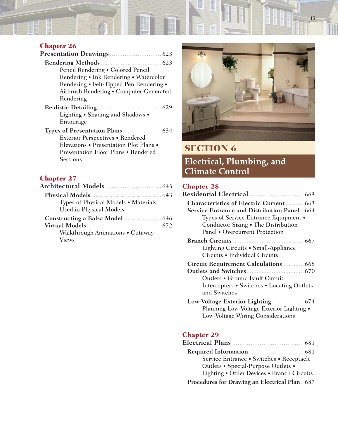 Architecture: Residential Drafting and Design, 11th Edition page 15