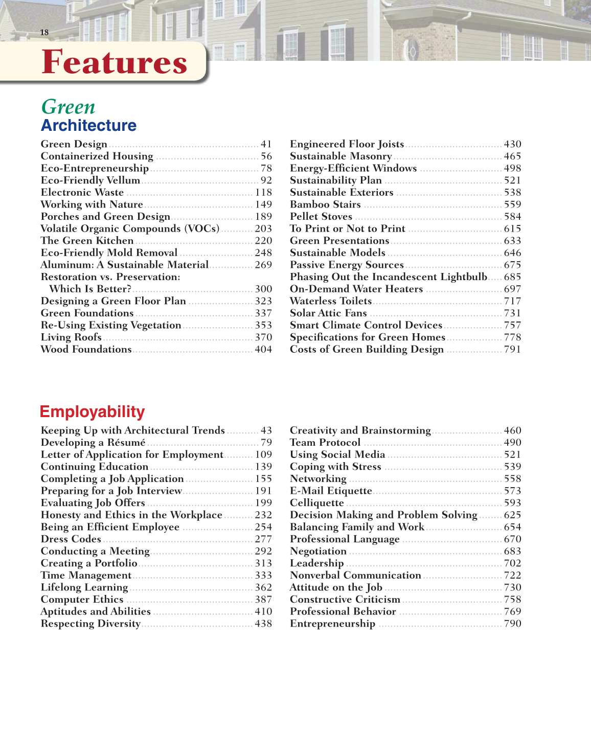 Architecture: Residential Drafting and Design, 11th Edition page 18