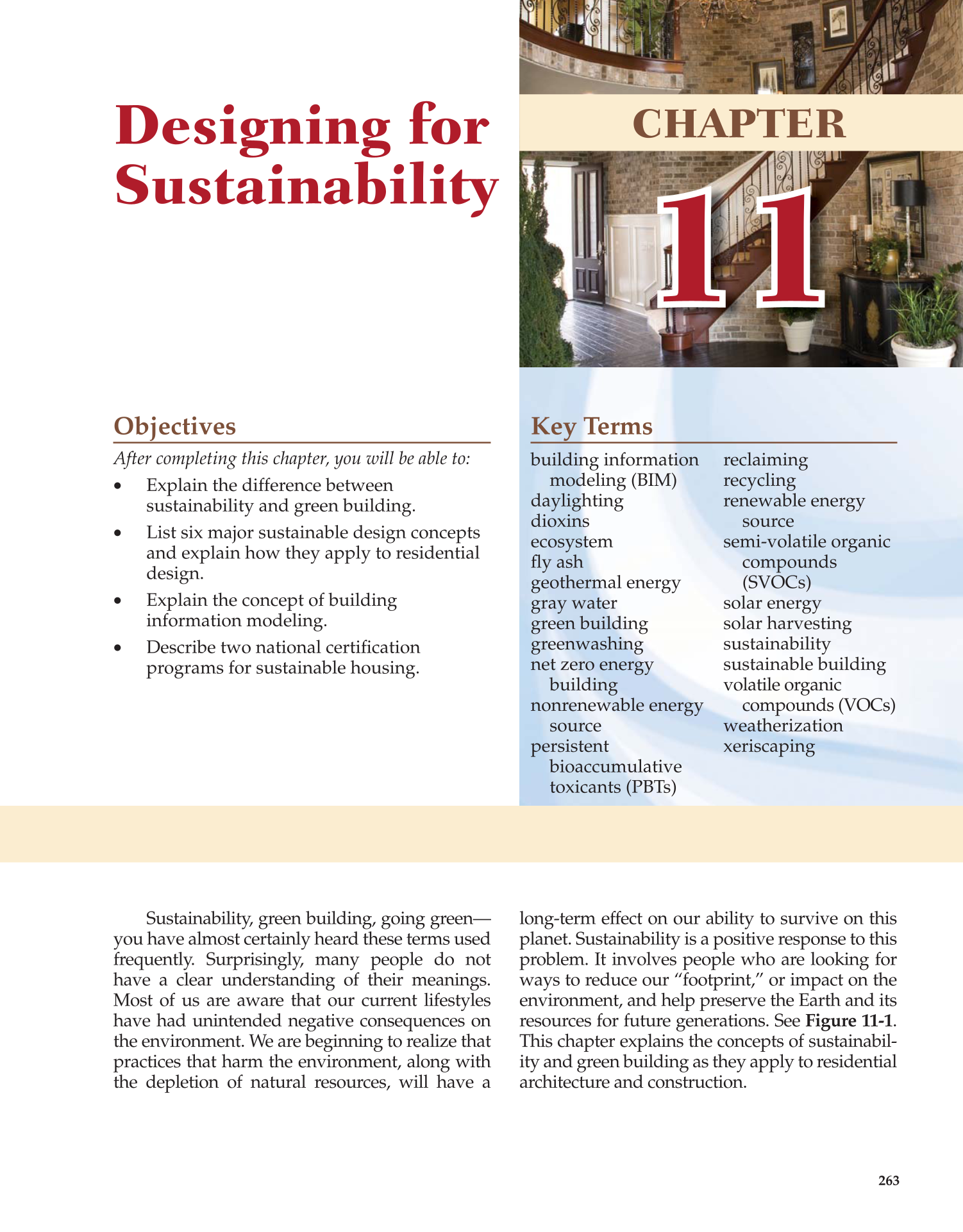Architecture: Residential Drafting and Design, 11th Edition page 263