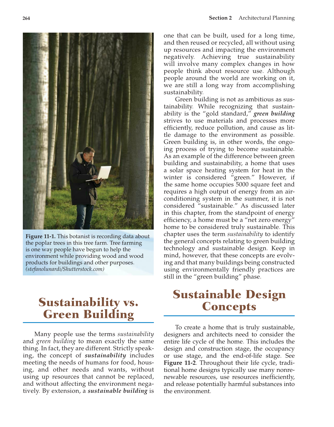 Architecture: Residential Drafting and Design, 11th Edition page 264