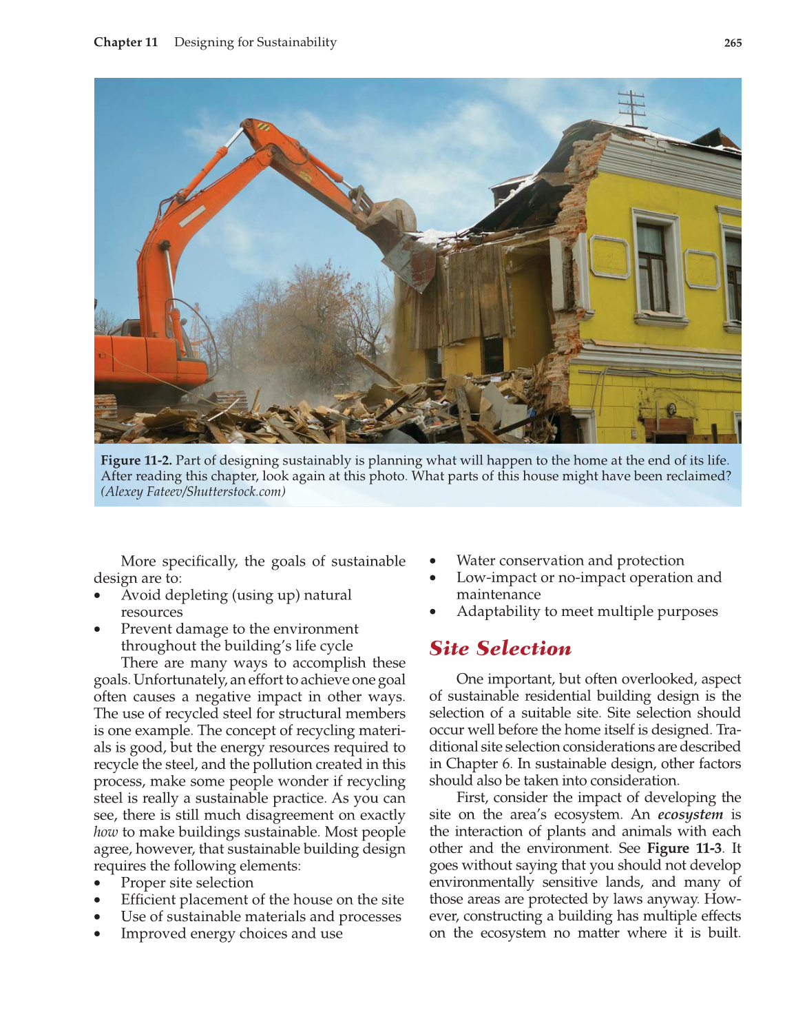 Architecture: Residential Drafting and Design, 11th Edition page 265