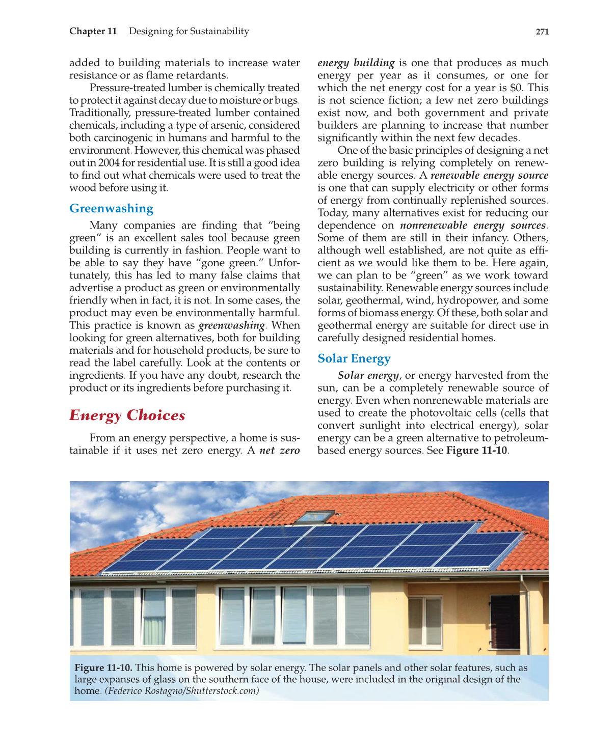 Architecture: Residential Drafting and Design, 11th Edition page 271