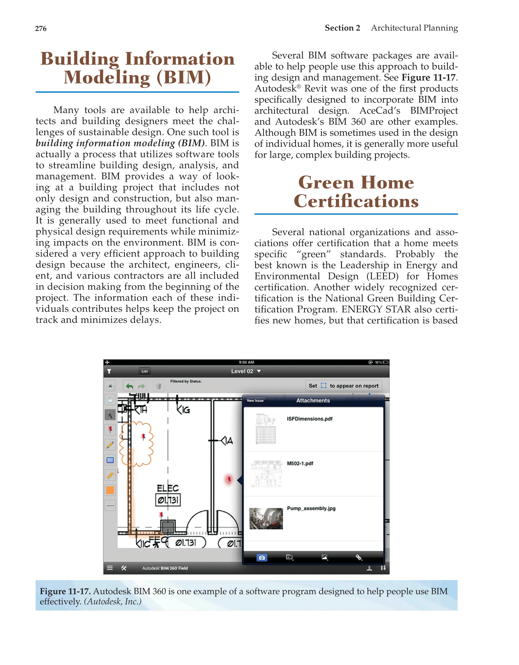Architecture: Residential Drafting and Design, 11th Edition page 276