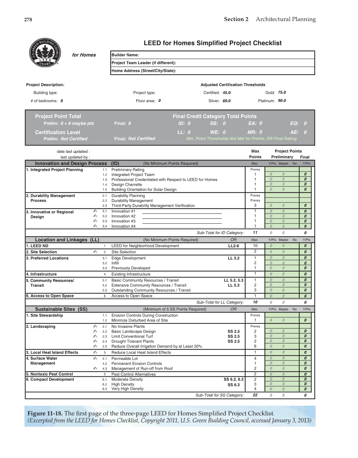 Architecture: Residential Drafting and Design, 11th Edition page 278