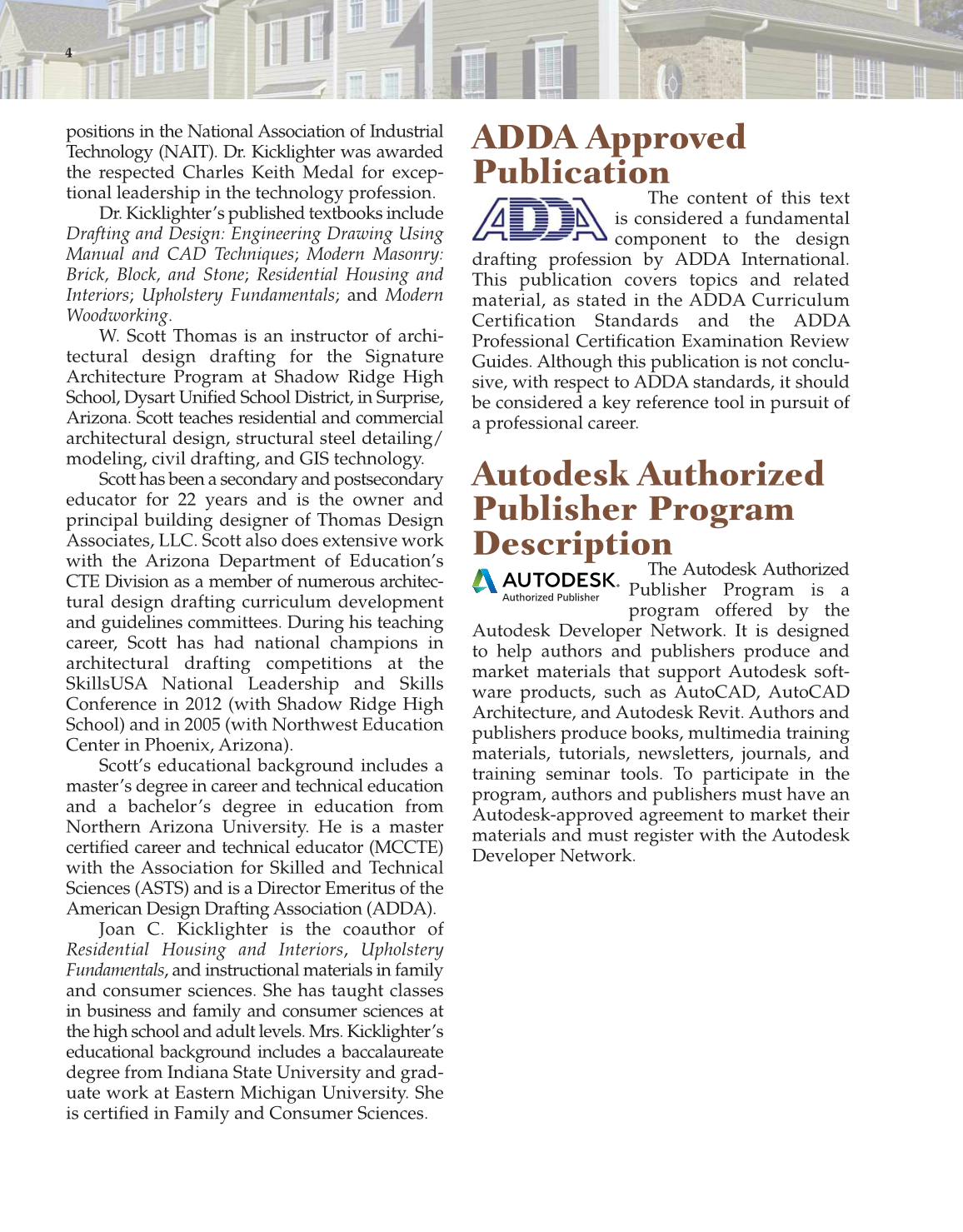 Architecture: Residential Drafting and Design, 11th Edition page 4