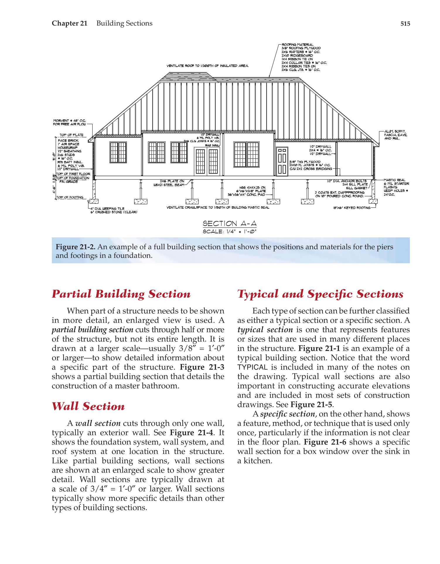 Architecture: Residential Drafting and Design, 11th Edition page 515