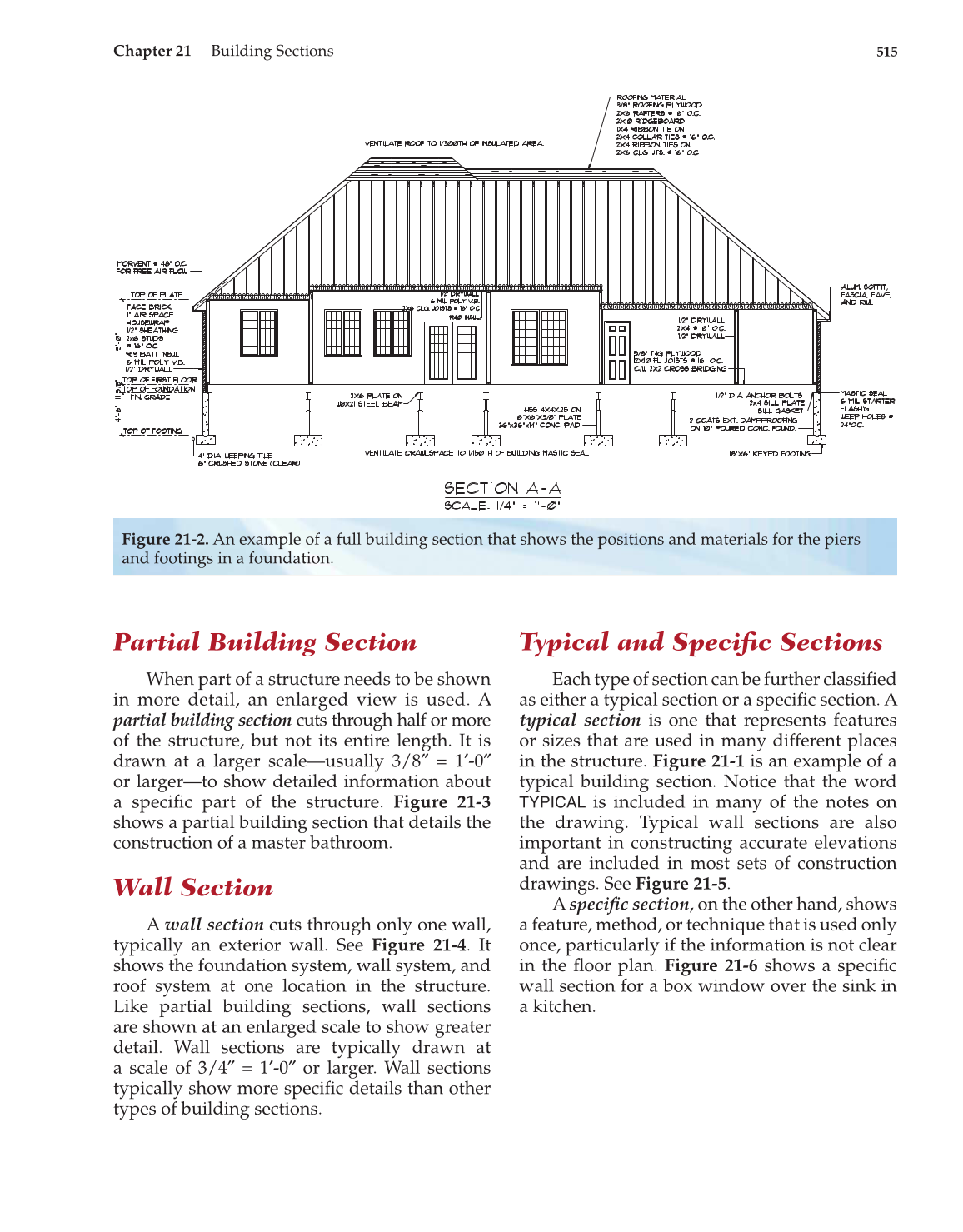 Architecture: Residential Drafting and Design, 11th Edition page 515
