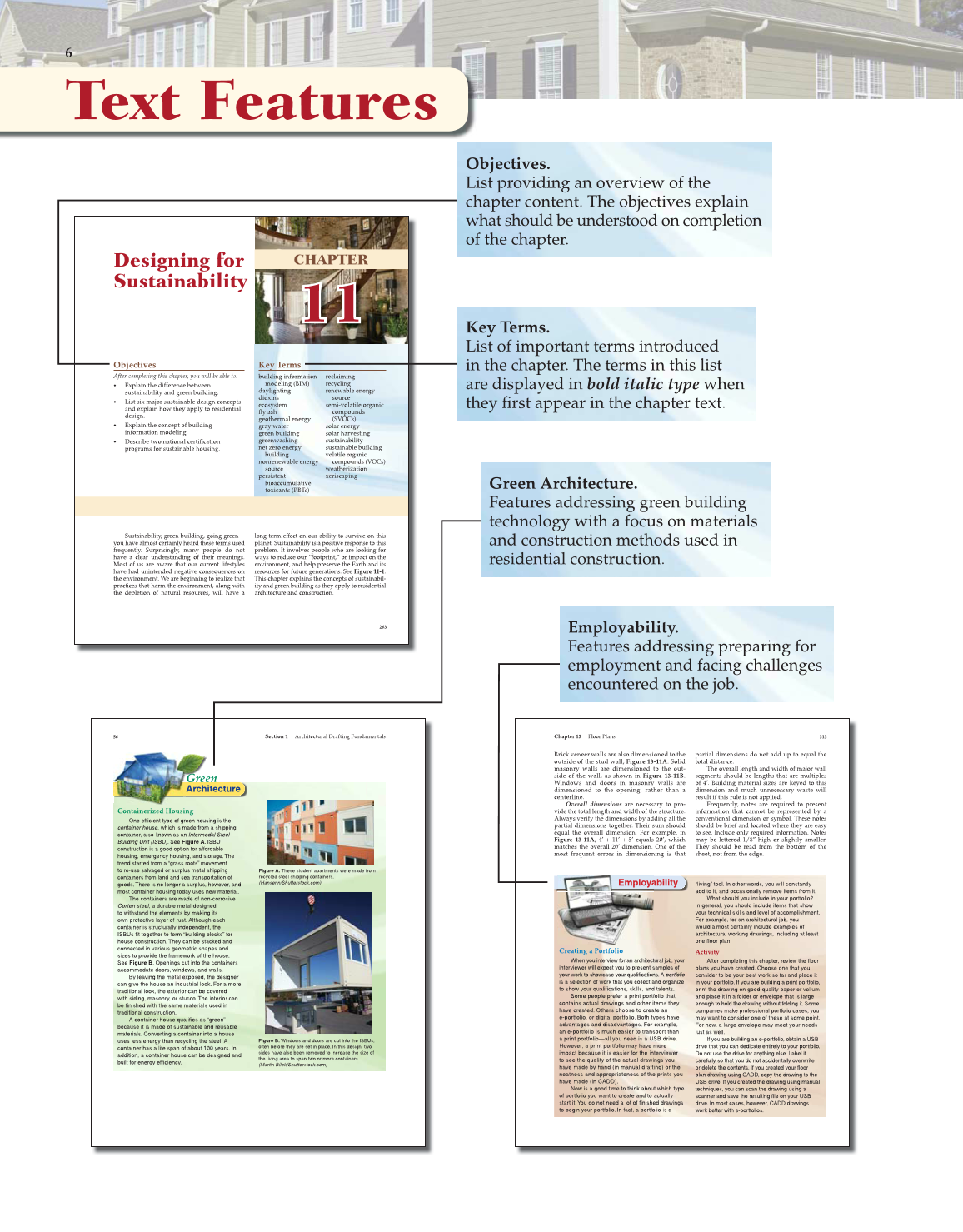 Architecture: Residential Drafting and Design, 11th Edition page 6