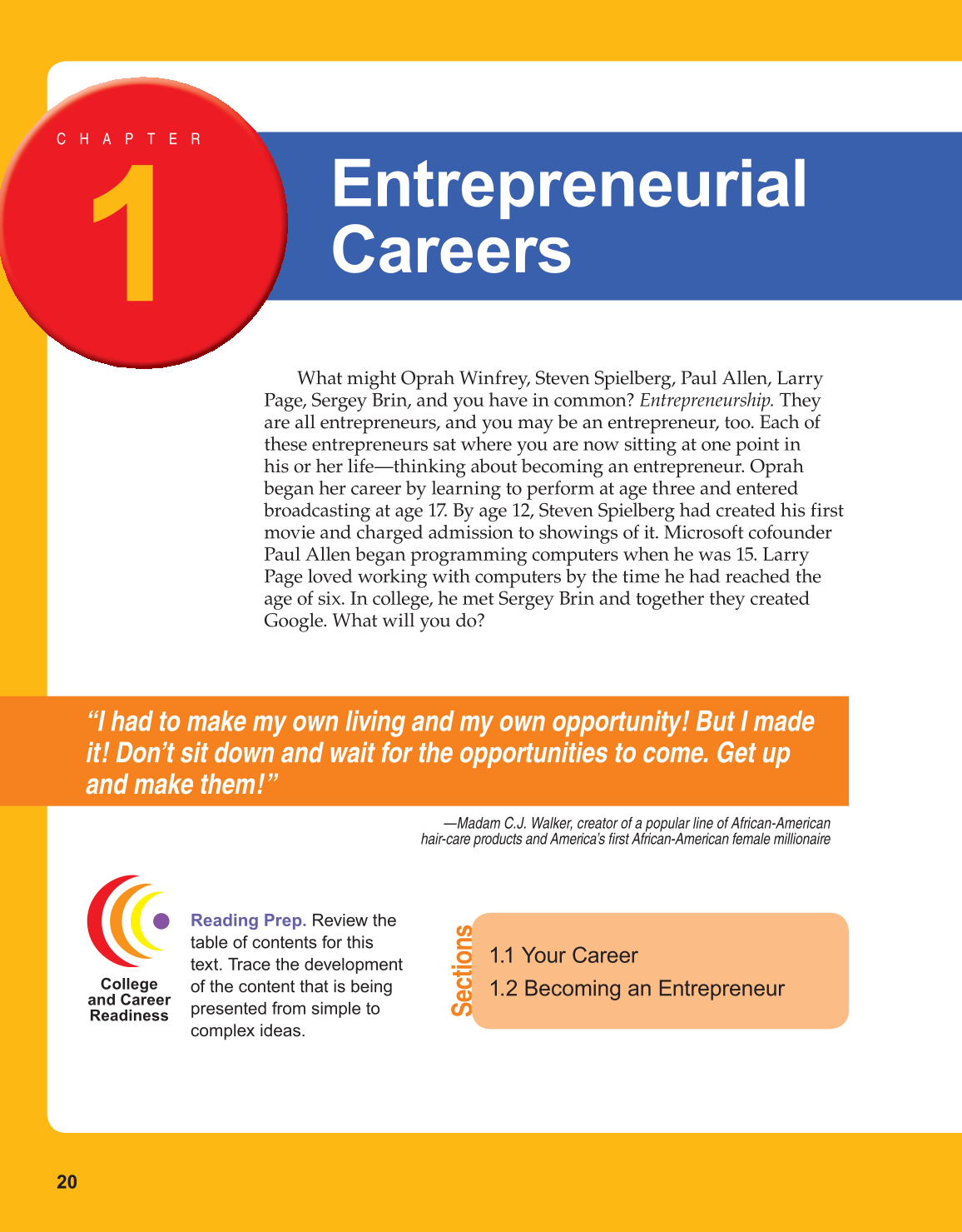 Entrepreneurship, 1st Edition page 20