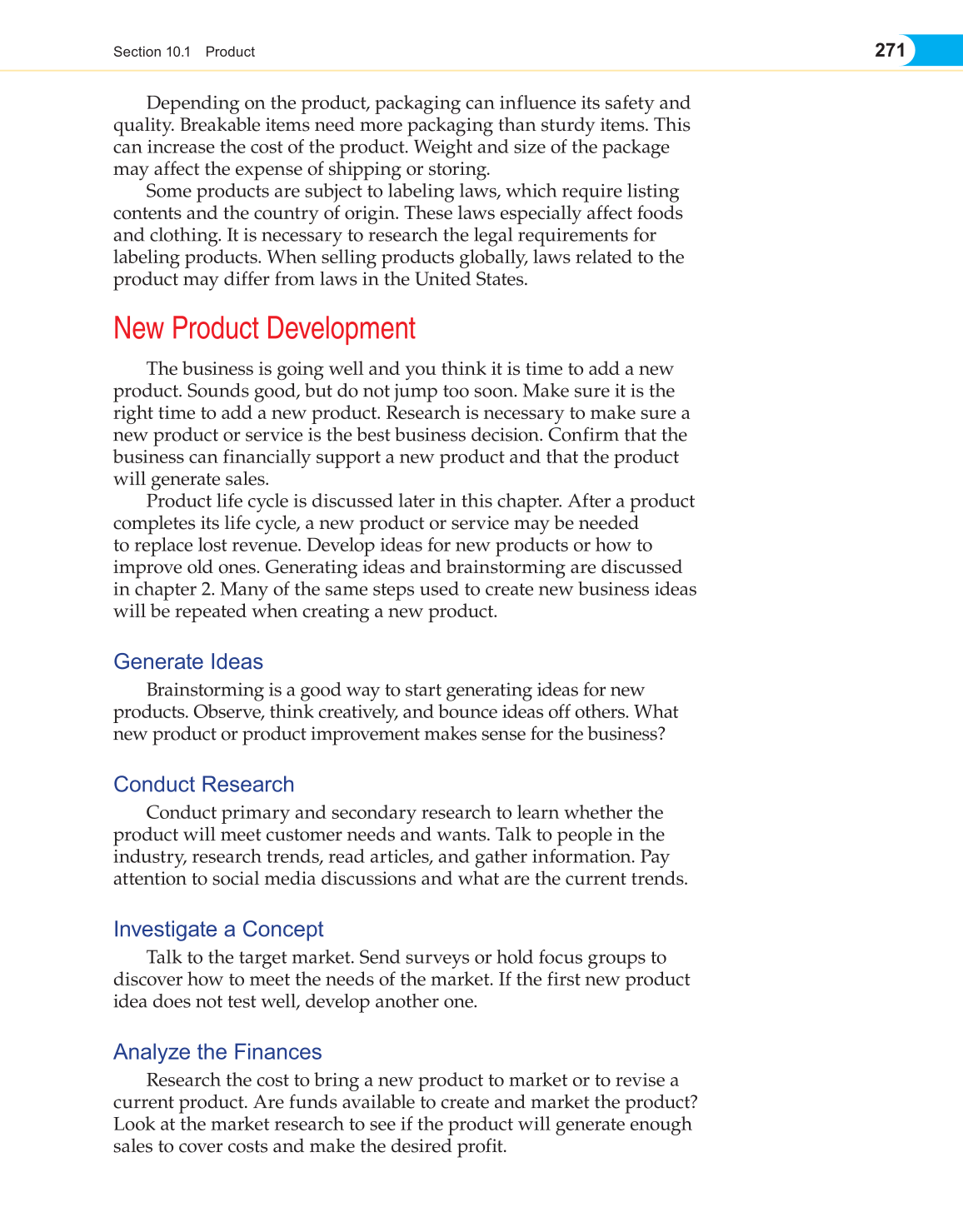 Entrepreneurship, 1st Edition page 271