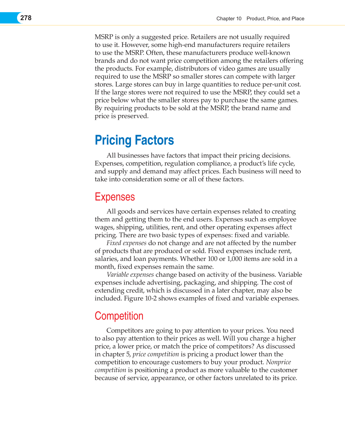 Entrepreneurship, 1st Edition page 278