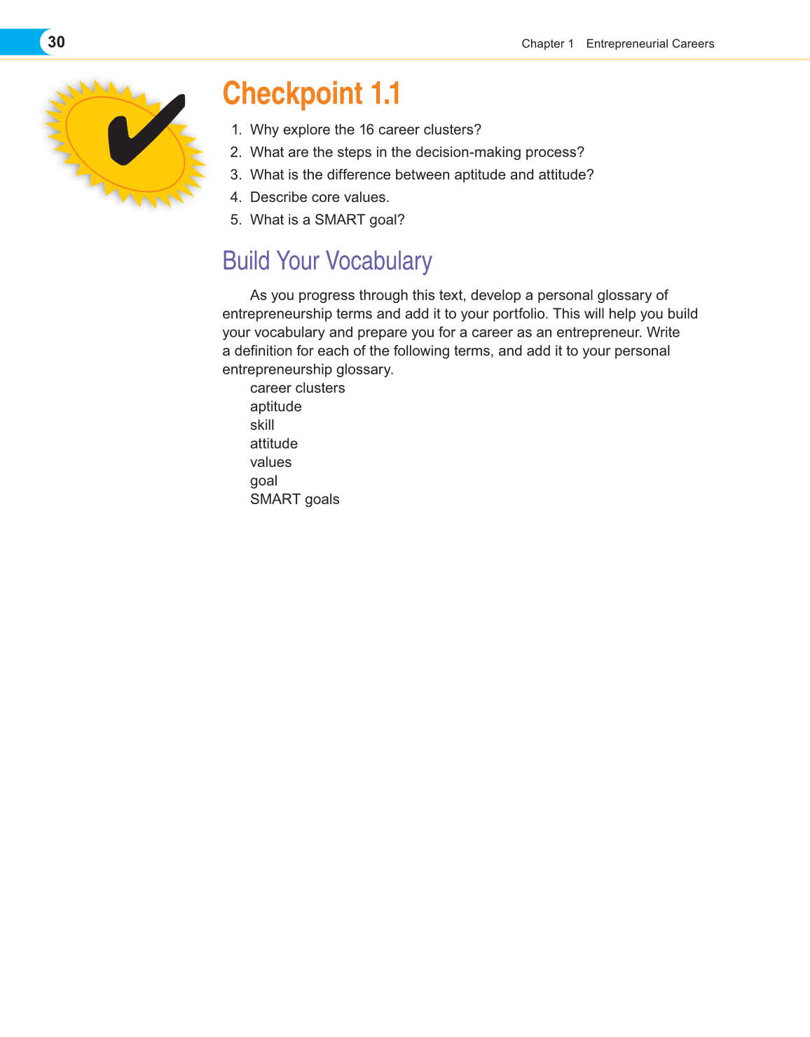 Entrepreneurship, 1st Edition page 30