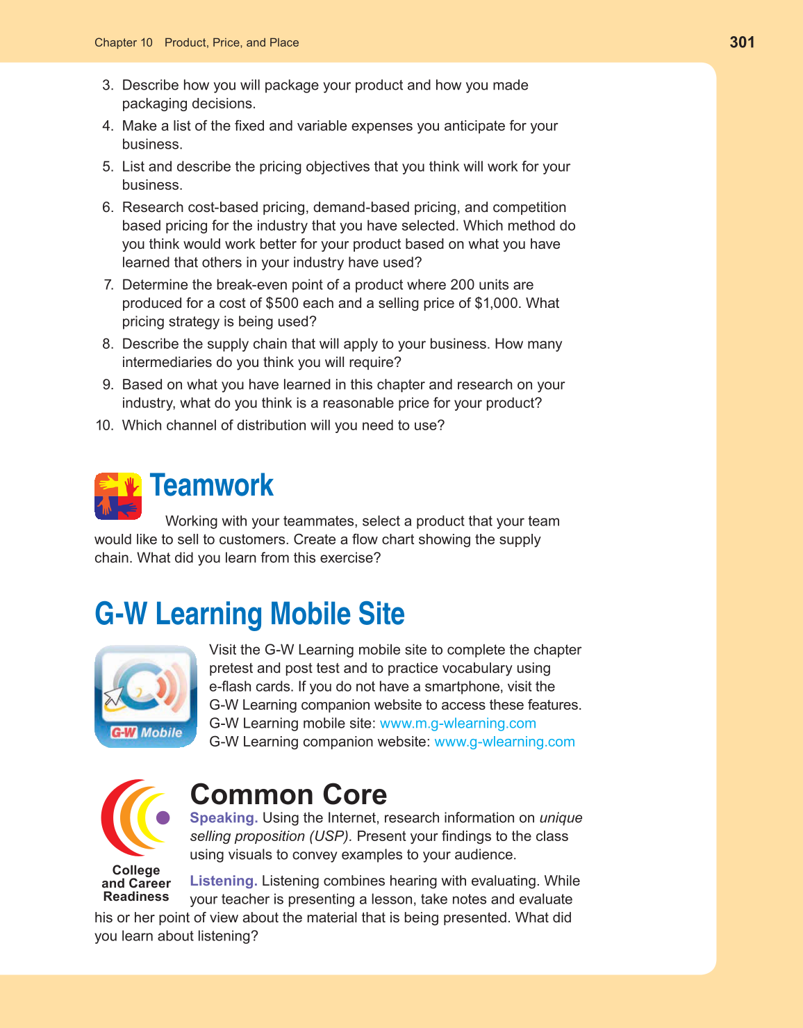 Entrepreneurship, 1st Edition page 301