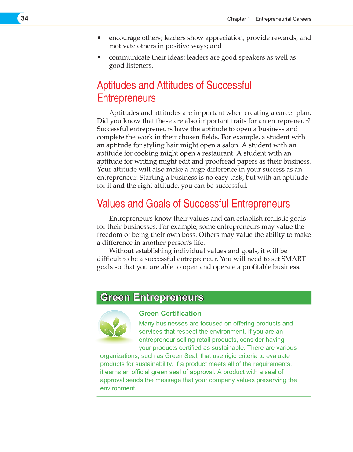 Entrepreneurship, 1st Edition page 34