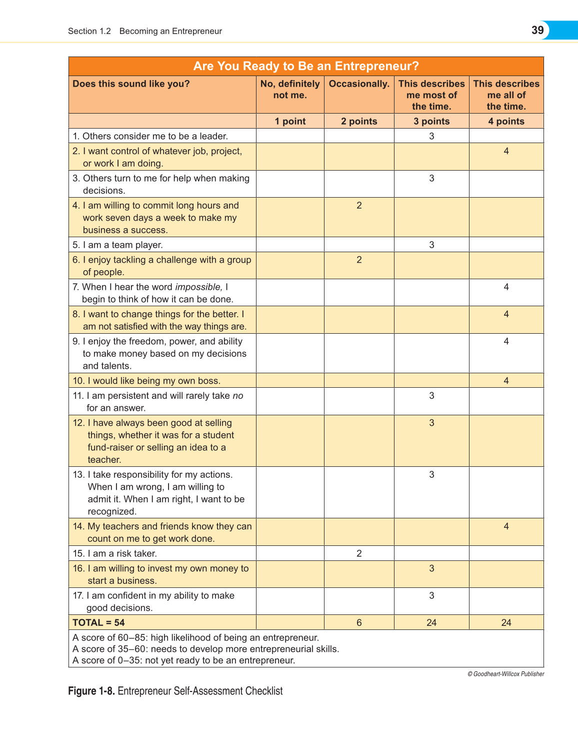 Entrepreneurship, 1st Edition page 39