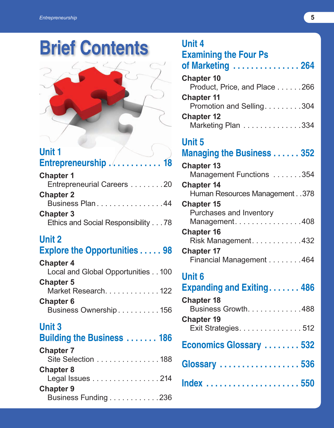 Entrepreneurship, 1st Edition page 5