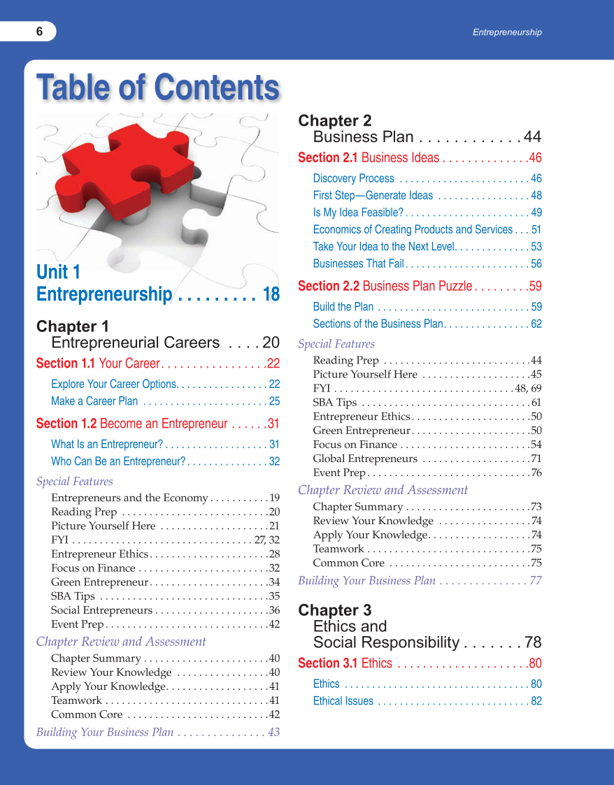 Entrepreneurship, 1st Edition page 6