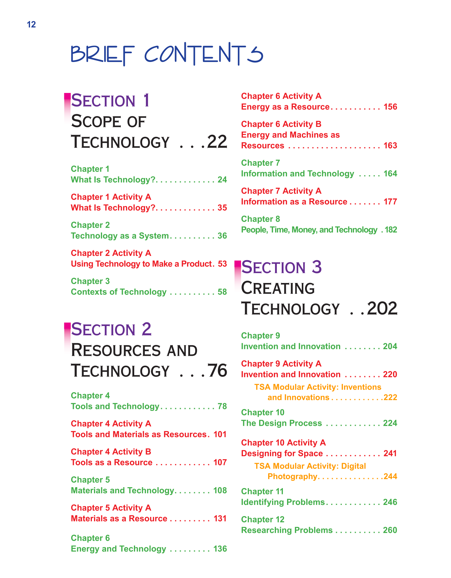 Exploring Design, Technology, &amp; Engineering, 3rd Edition page 12