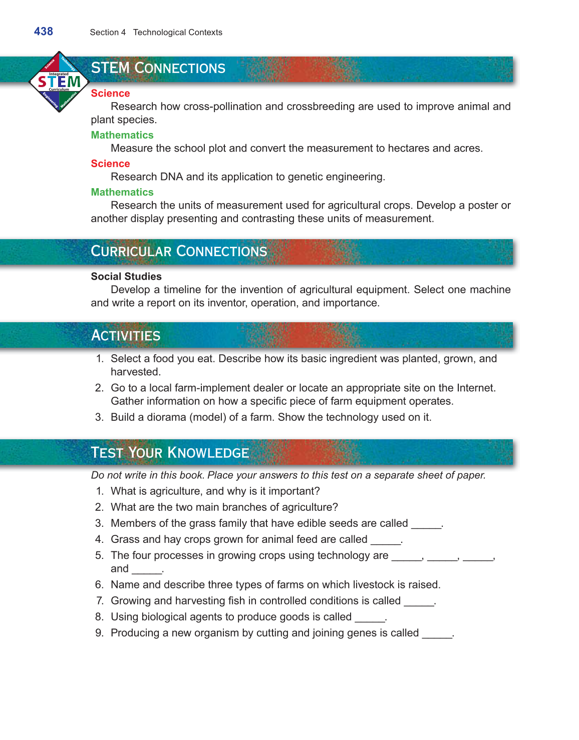 Exploring Design, Technology, &amp; Engineering, 3rd Edition page 438