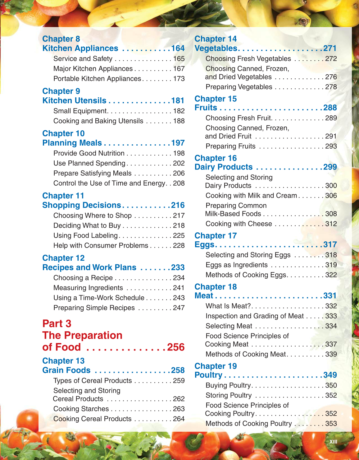 Guide to Good Food, 13th Edition page XIII