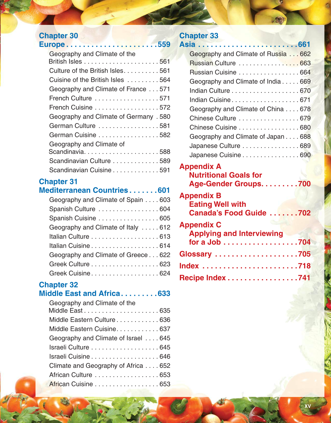 Guide to Good Food, 13th Edition page XV