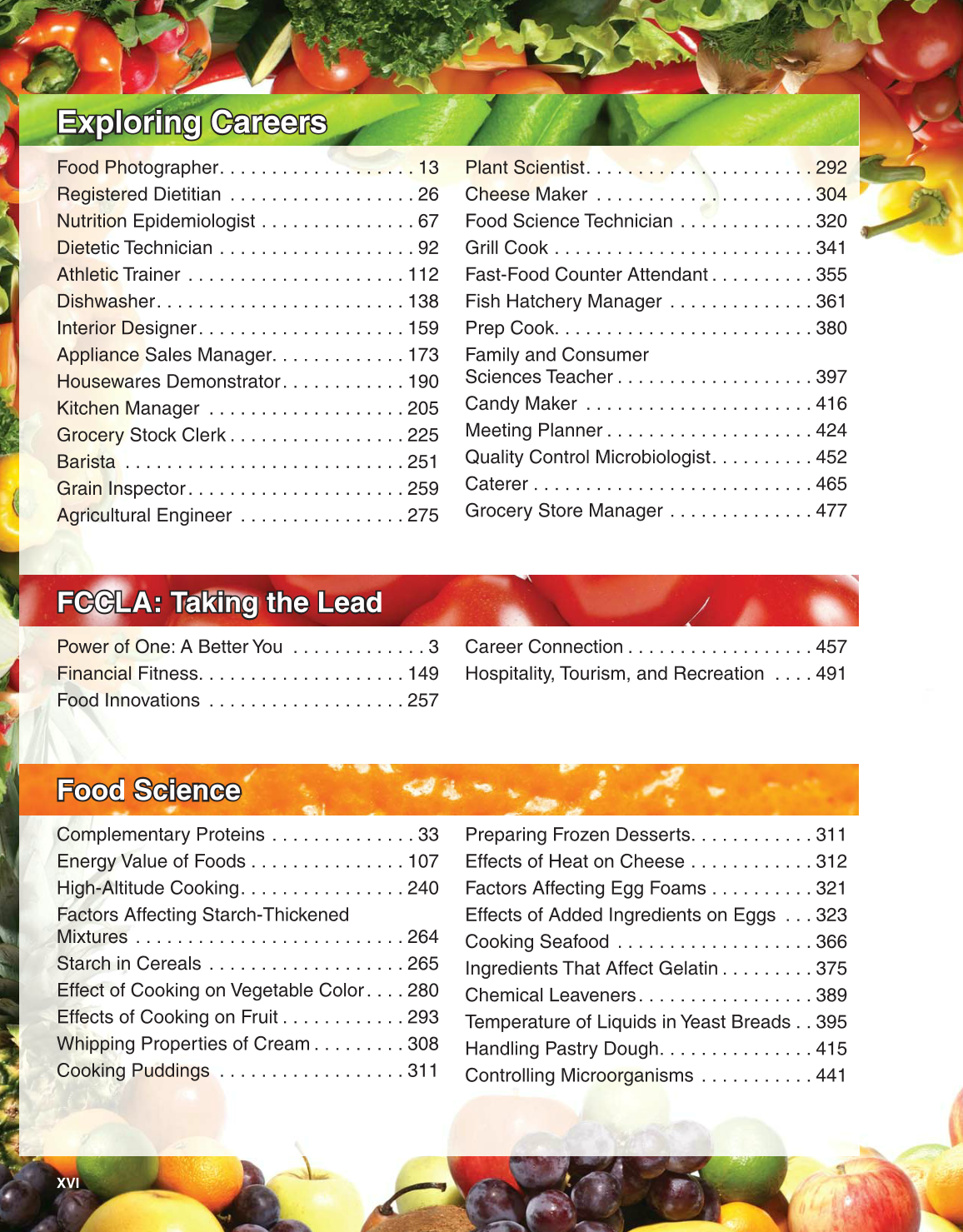 Guide to Good Food, 13th Edition page XVI