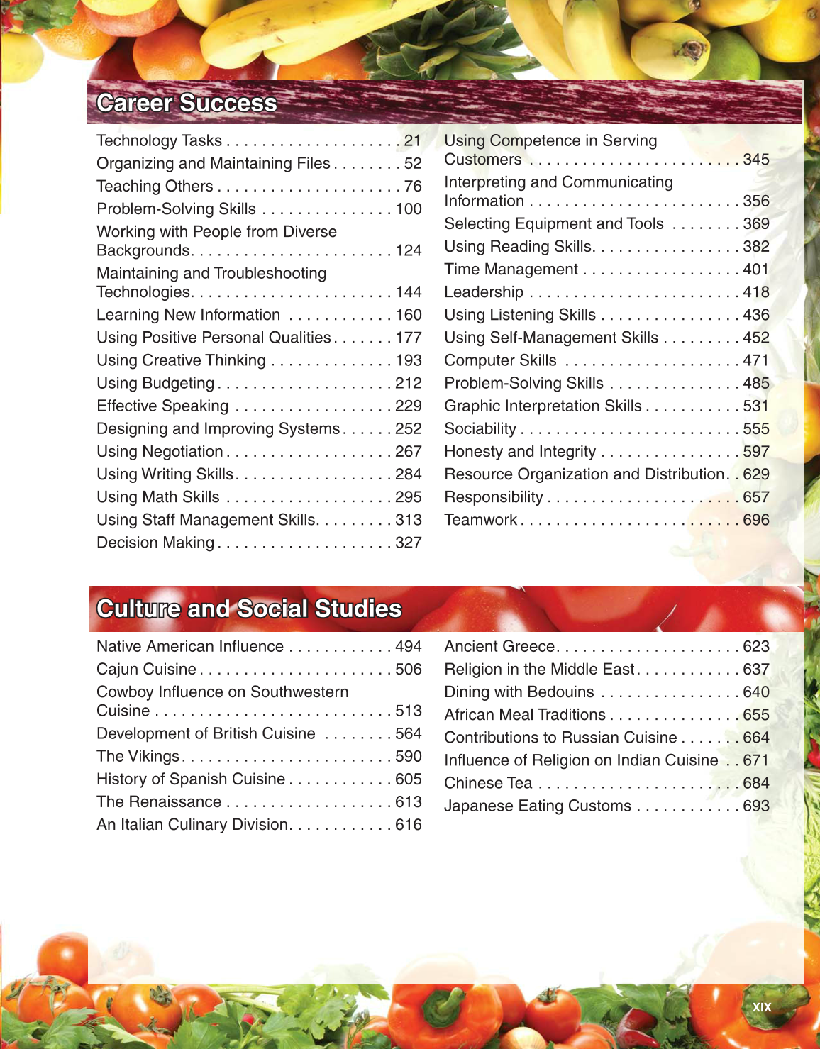 Guide to Good Food, 13th Edition page XIX