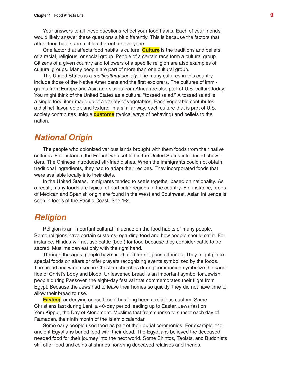 Guide to Good Food, 13th Edition page 9