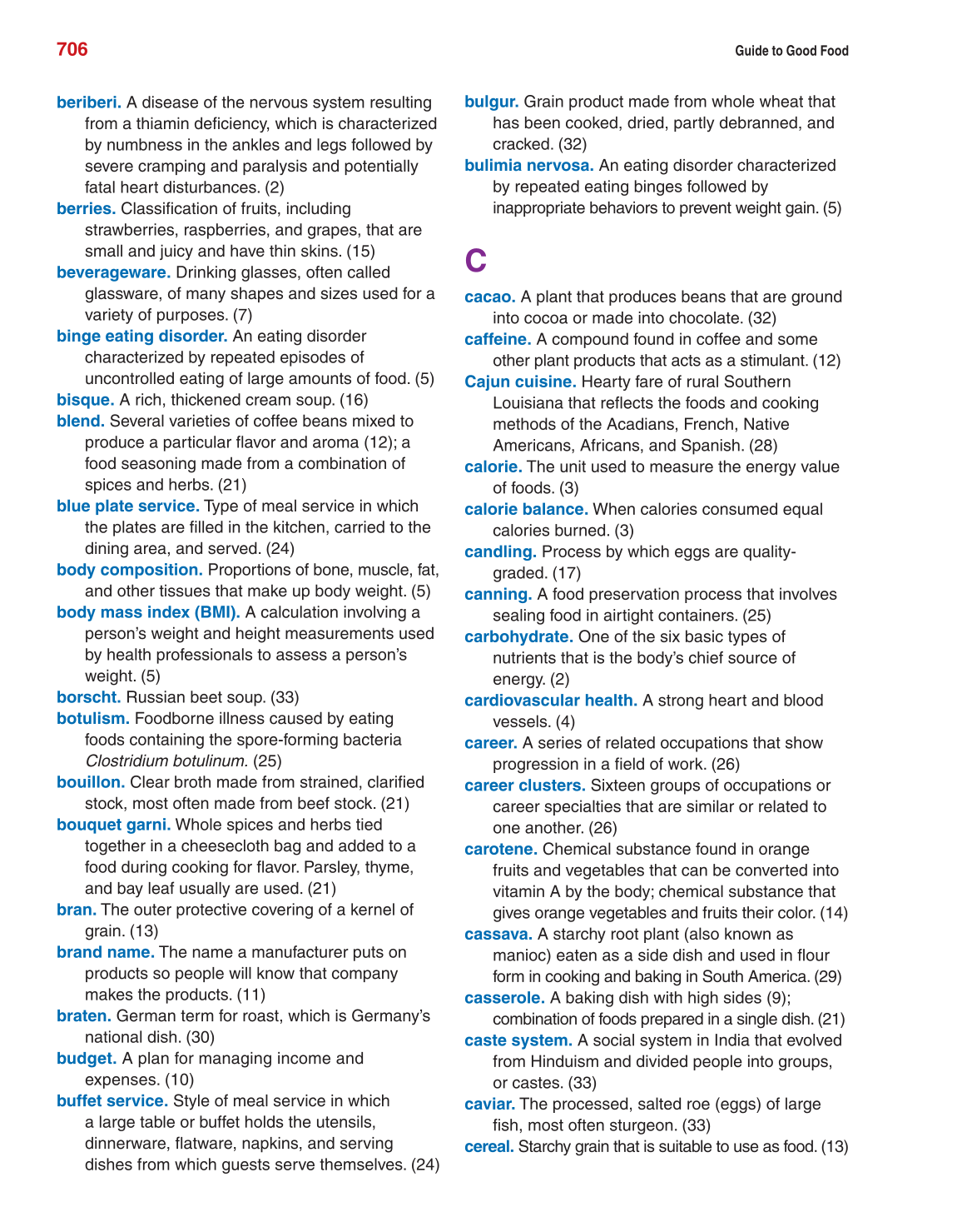 Guide to Good Food, 13th Edition page 706