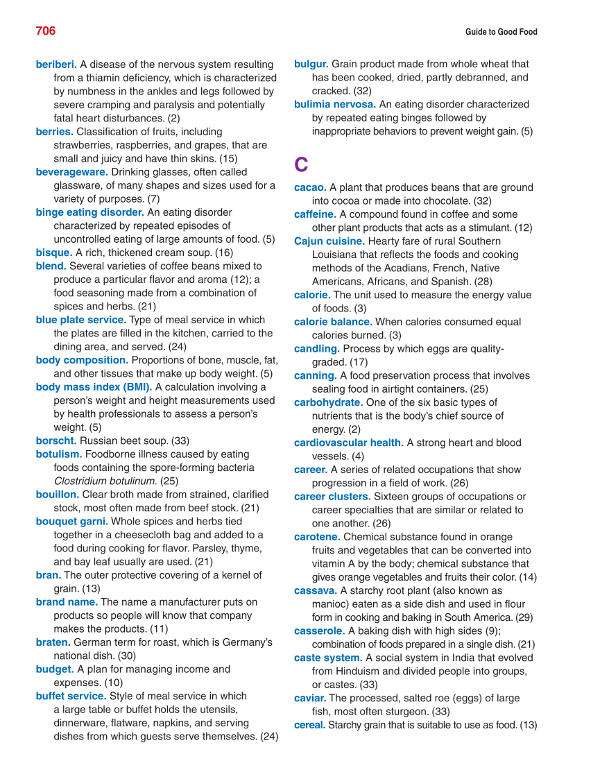 Guide to Good Food, 13th Edition page 706