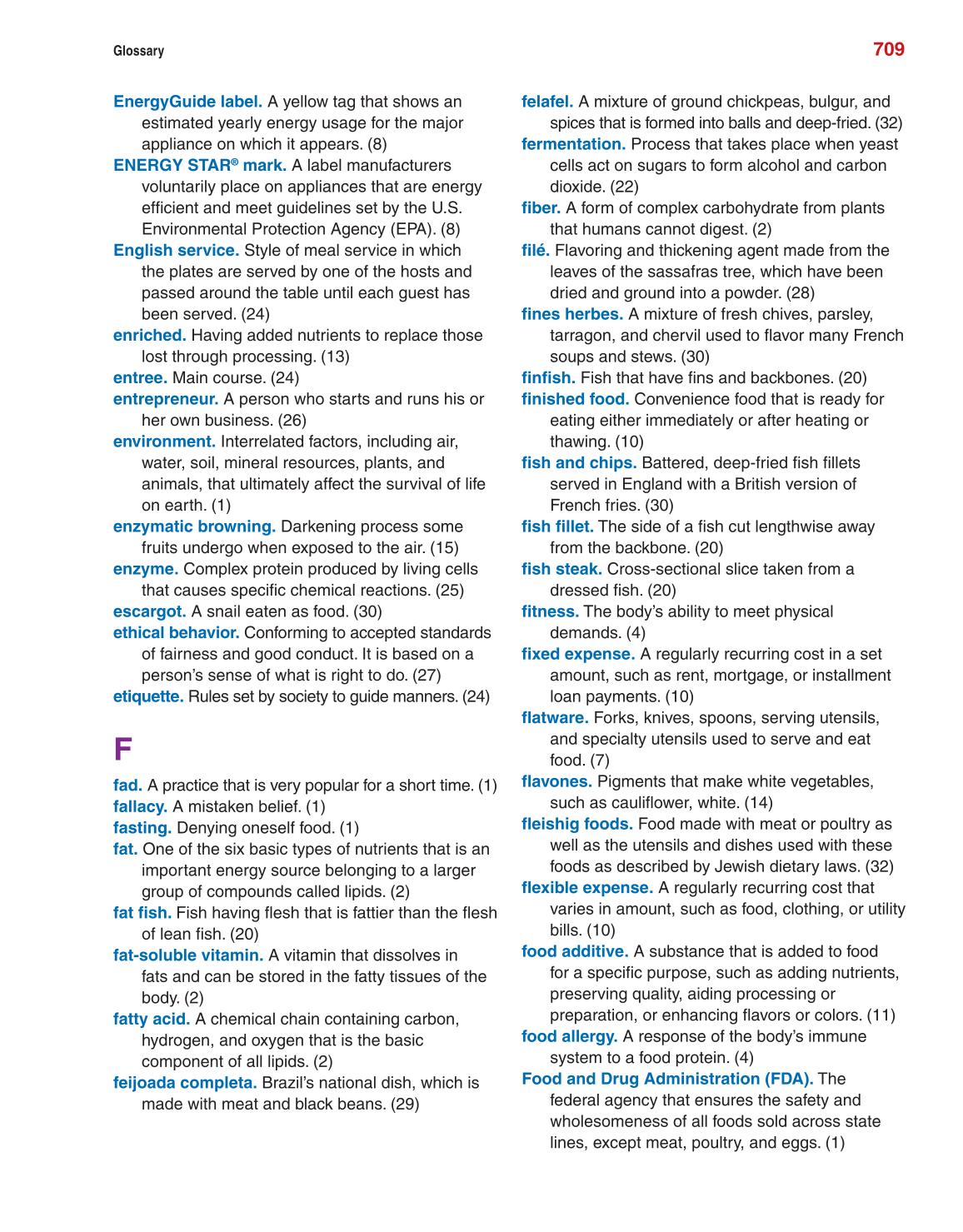 Guide to Good Food, 13th Edition page 709