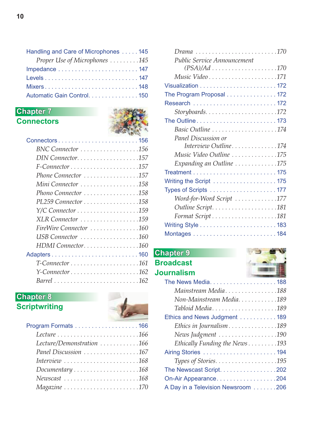 Television Production &amp; Broadcast Journalism, 2nd Edition page 10