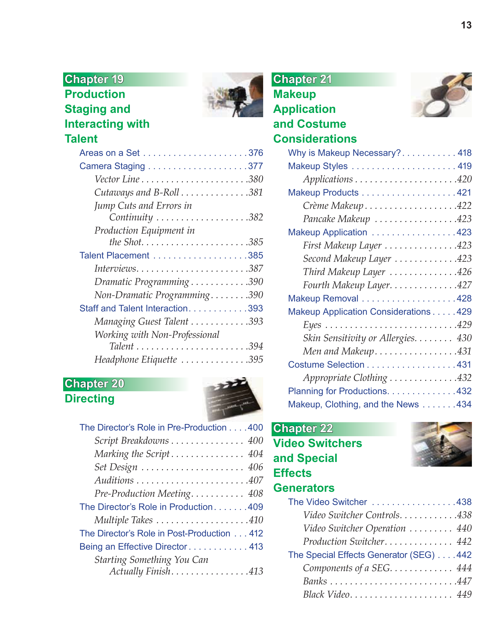 Television Production &amp; Broadcast Journalism, 2nd Edition page 13