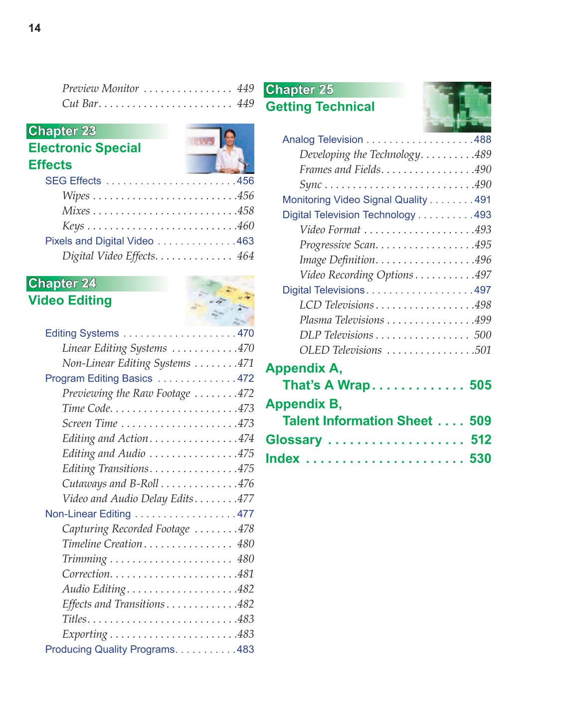Television Production &amp; Broadcast Journalism, 2nd Edition page 14